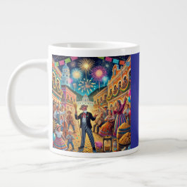 New Year's Eve Celebration El Año Viejo Jumbo Mugg