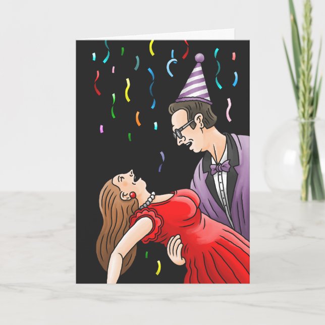 New Years Eve Confetti Party Inbjudan (Framsida)