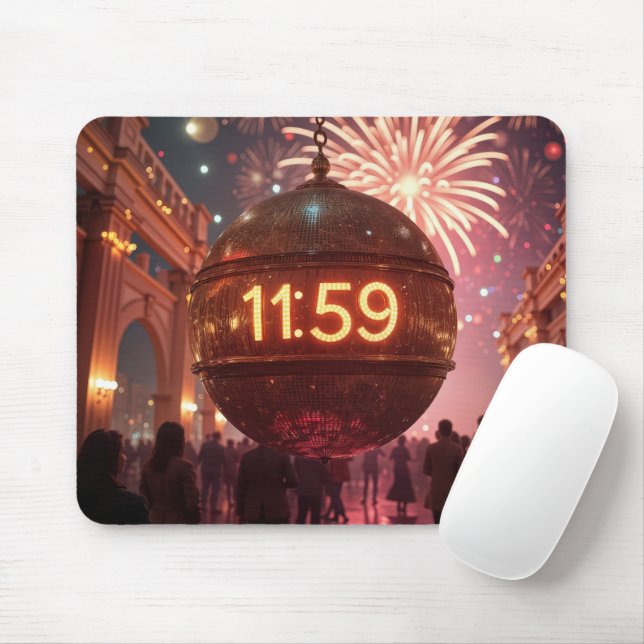 New Year's Eve Countdown Clock with Fireworks Musmatta (Med mus)