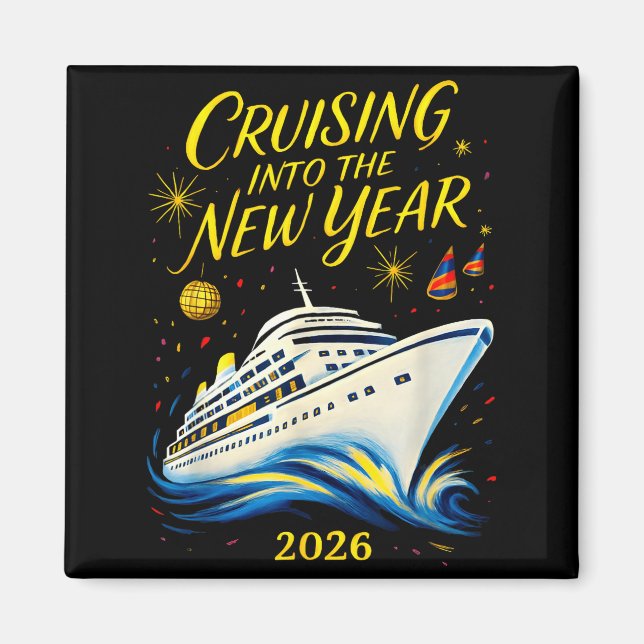 New Year's Eve Cruise 2026 Cruising Into The New Y Magnet (Framsidan)