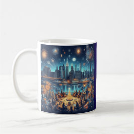New Year's Eve in New York City Kaffemugg