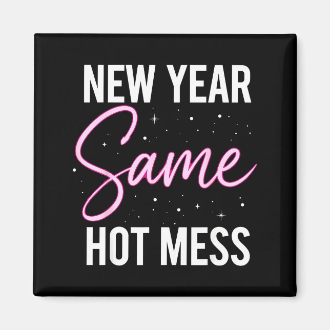 New Years Eve Outfits Women, Funny New Year Same M Magnet (Framsidan)