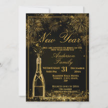New Years Eve Party Bubbly Celebration