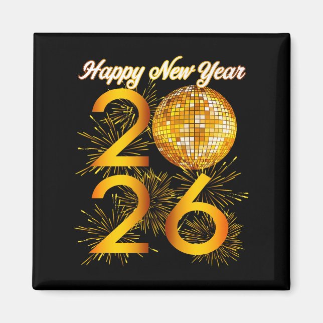 New Years Eve Party - Happy New Year 2026 Premium  Magnet (Framsidan)