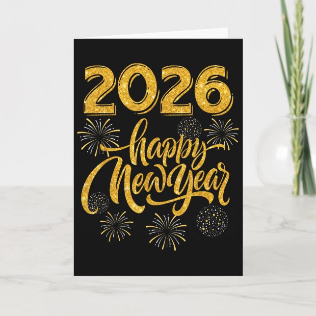 New Years Eve Party Supplies 2026 Happy New Year F Kort (Framsida)