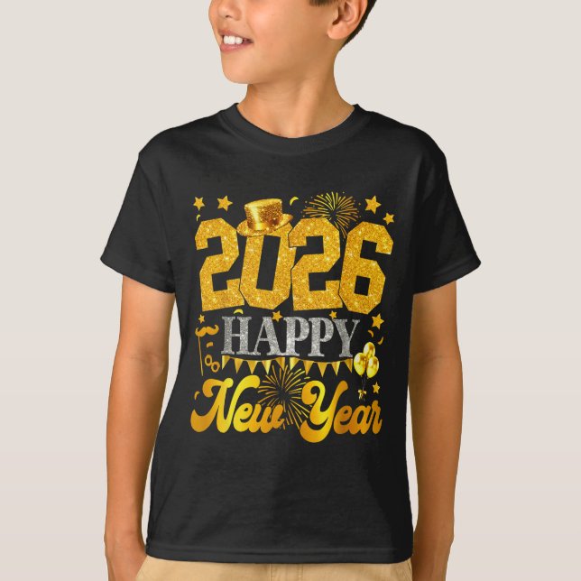 New Years Eve Party Supplies 2026 Happy New Year F T Shirt (Framsida)