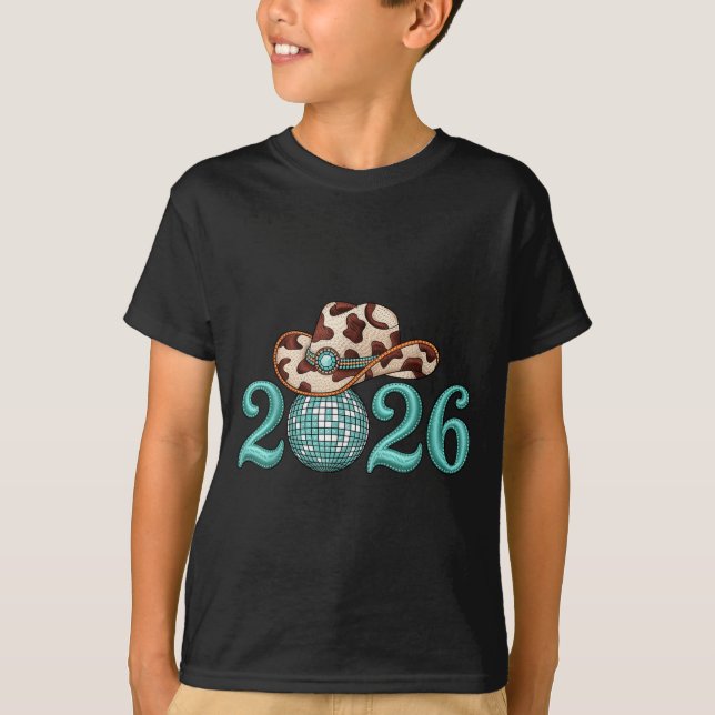 New Years Eve Party Supplies 2026 Western Nk Cowgi T Shirt (Framsida)