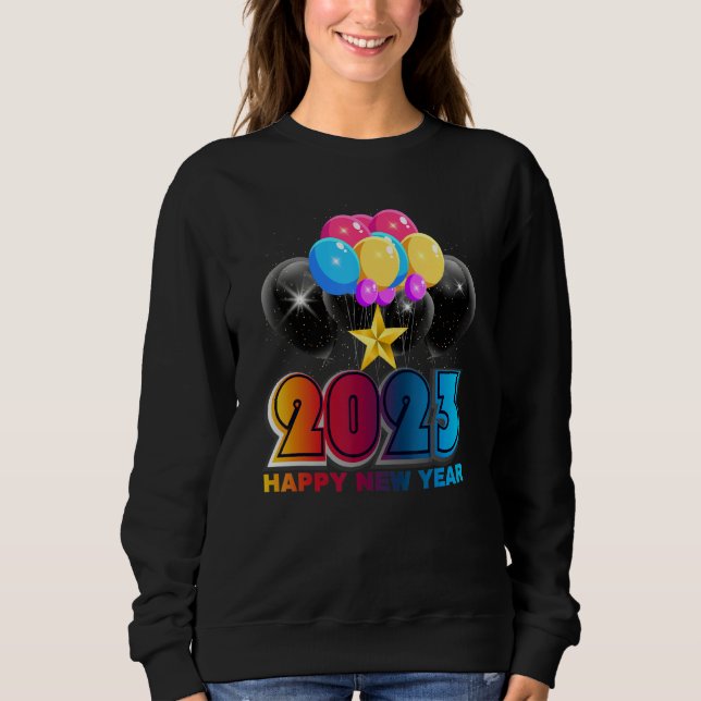 New Years Eve Party Supplies Kids NYE 2023 Happy N T Shirt (Framsida)