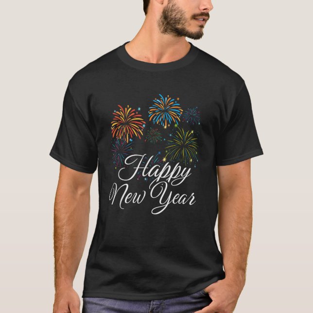 New Years Eve Party Supplies NYE 2025 Happy New Ye T Shirt (Framsida)
