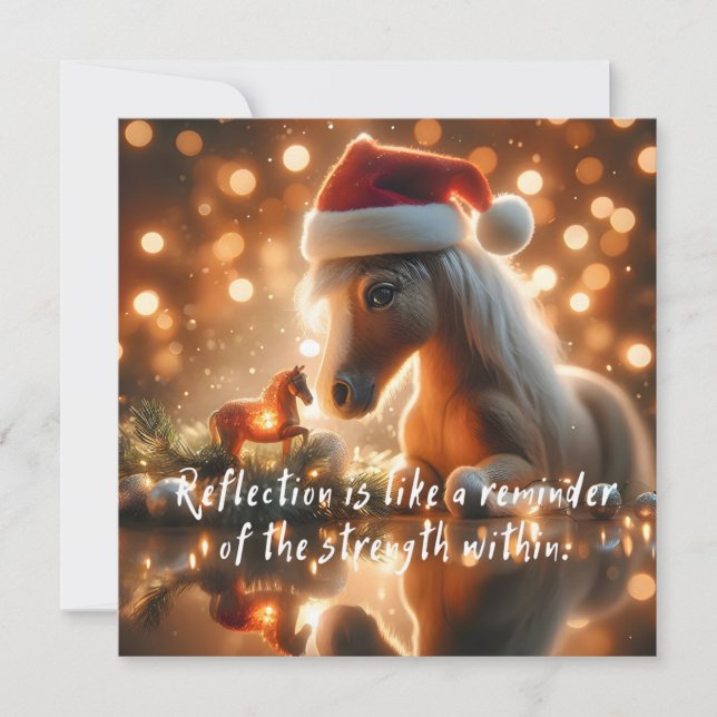 New Year's greeting card with a horse (Framsida)