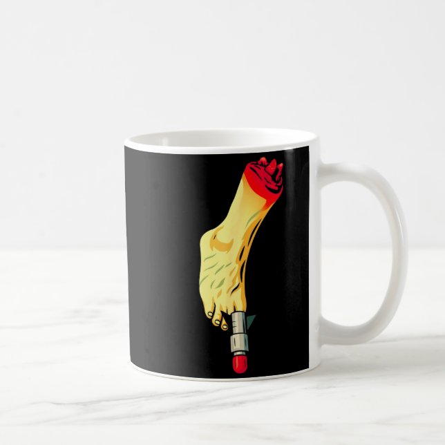 New Years Missile Toe Funny Mistletoe Holiday  Kaffemugg (Höger)