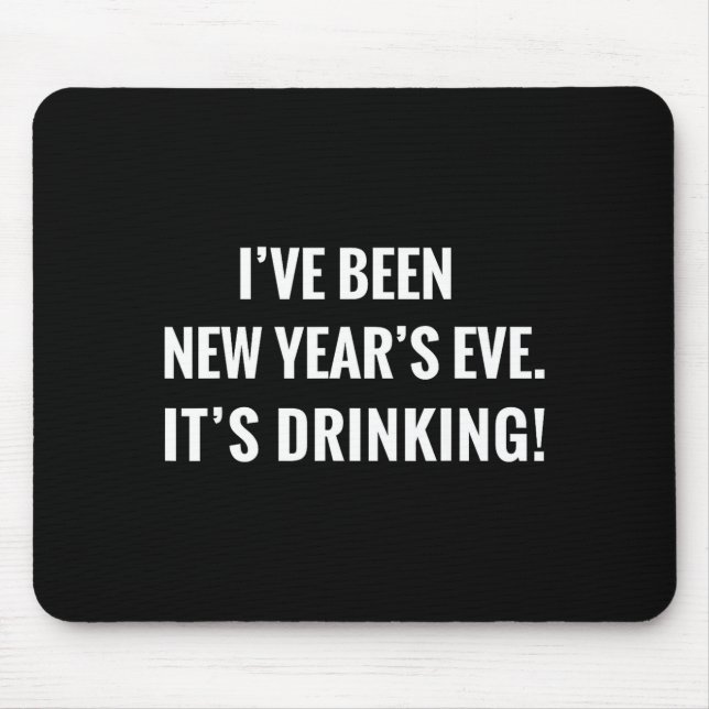 New Year's Party Gift Funny Drinking Tipsy Celebra Musmatta (Framsidan)