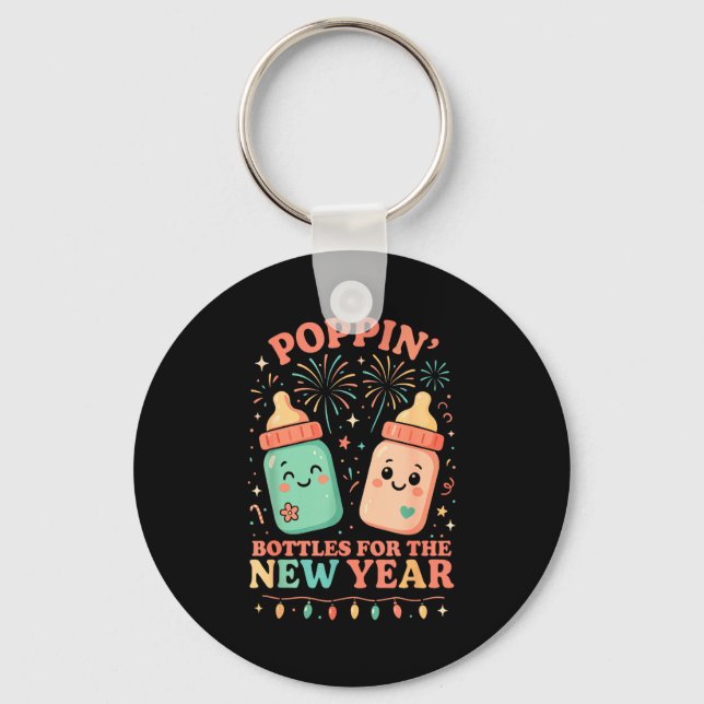 New Years Shirt, Nurse Png Bottles For The New Yea Nyckelring (Framsida)