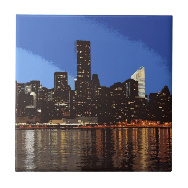 New York 001 Kakelplatta (Framsidan)