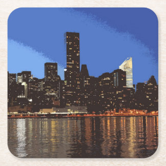 New York 001 Underlägg Papper Kvadrat