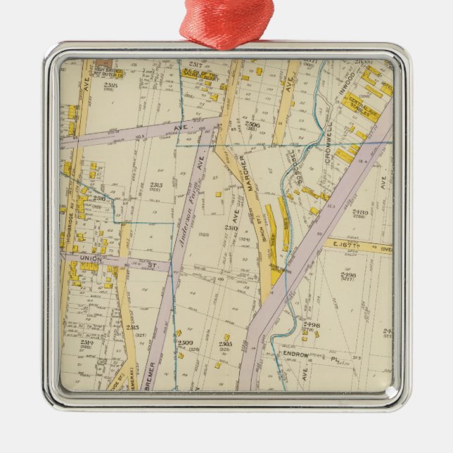 New York 10 Julgransprydnad Metall (Framsidan)