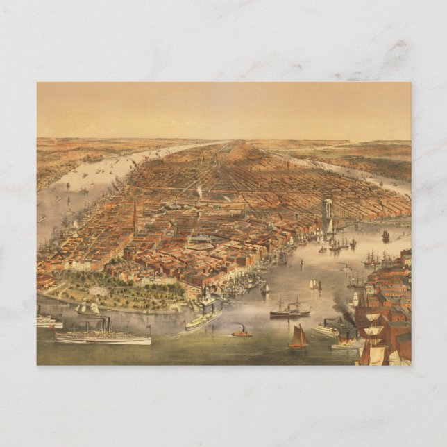 New York, 18 Vykort (Framsida)