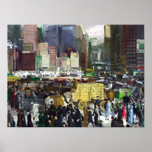 New York 1911-målning av George Bellows Poster