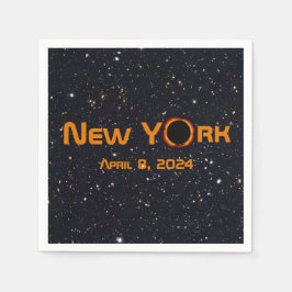 New York 2024 Total Solar Eclipse Pappersservett