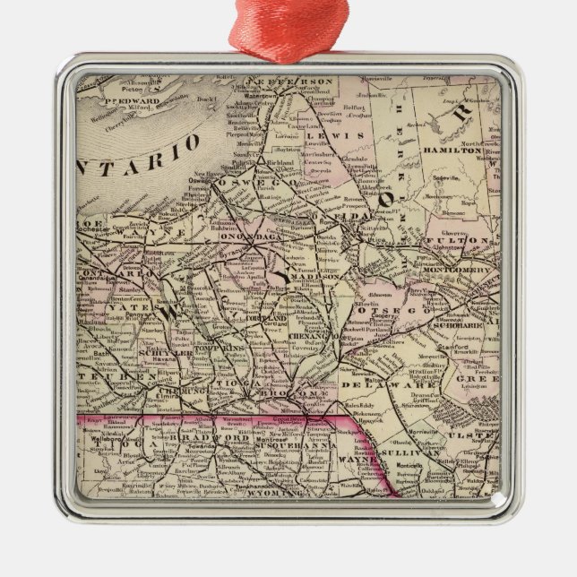 New York 35 Julgransprydnad Metall (Framsidan)