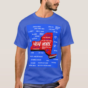 New York 3d karta-design T-Shirt