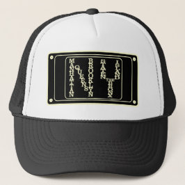 New York 5 Borough's Design Truckers Cap Keps