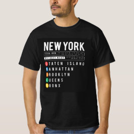 New York 5 Boroughs T Shirt