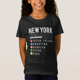 New York 5 Boroughs T Shirt