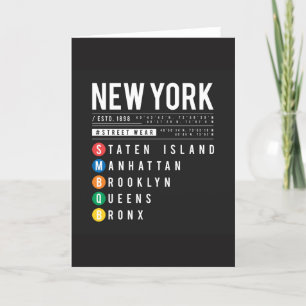 New York 5 Boroughs Tack Kort
