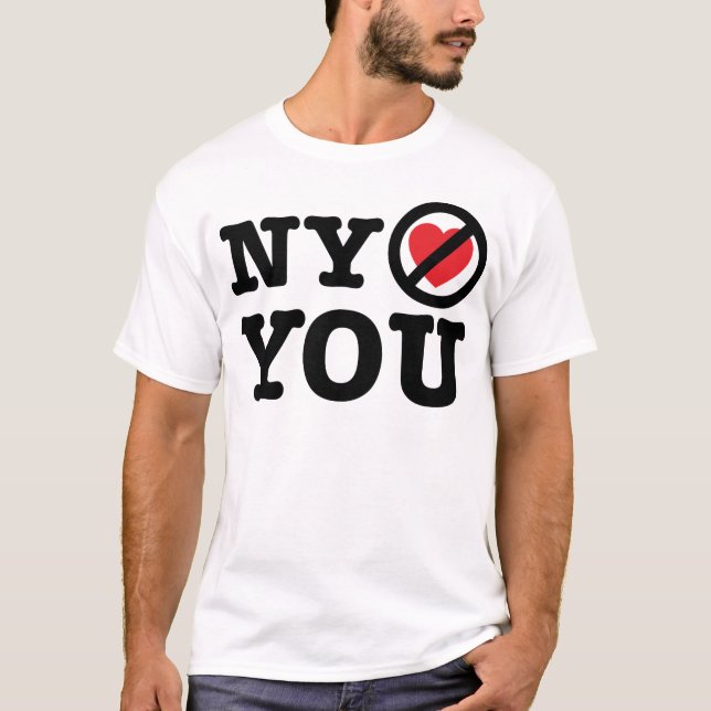New York älskar inte dig som jag älskar ny parodi Tee (Framsida)