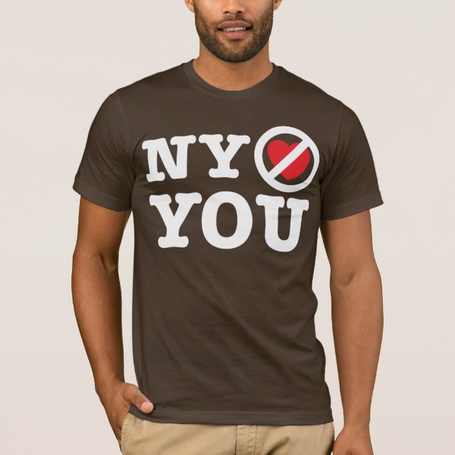 New York älskar inte dig som jag älskar ny parodi Tee Shirt (Framsida)