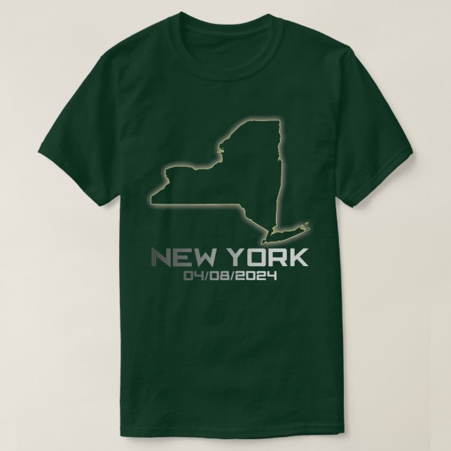New York America Astronomy Otal Solar Eclipse 2024 T Shirt (Design framsida)