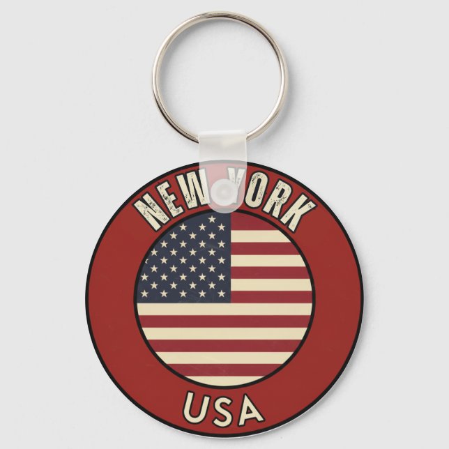 New York Amerikas förenta stater Nyckelring (Framsida)