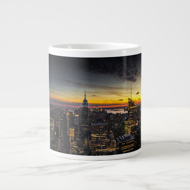 New York Amerikas förenta stater Wrap-Around Panor Jumbo Mugg (Framsidan)