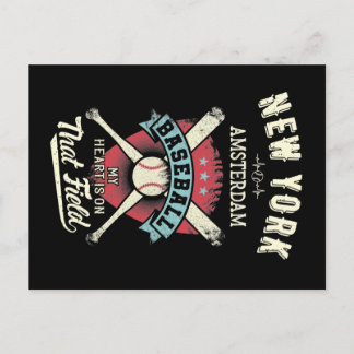New York Amsterdam Baseball Vykort