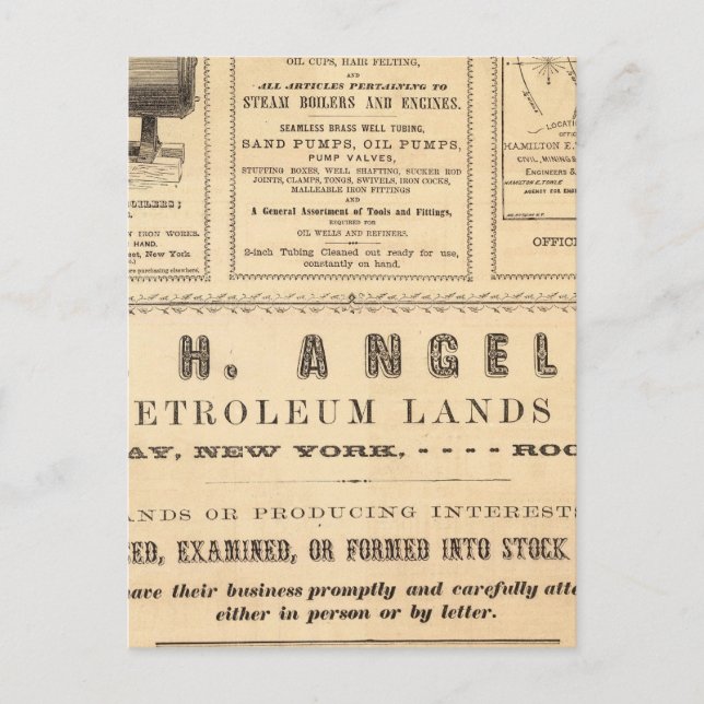 New York-annonser Vykort (Framsida)