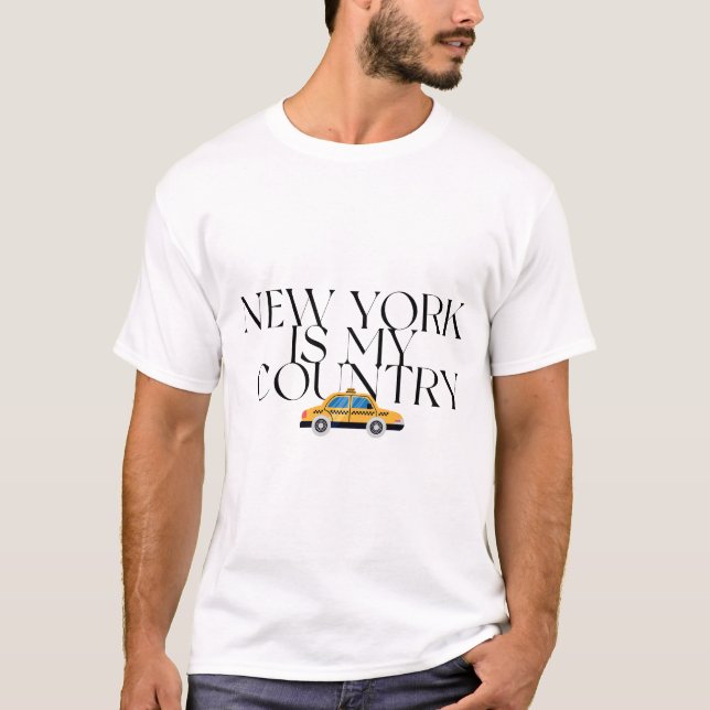 New York är mitt land Grafisk T-shirt (Framsida)