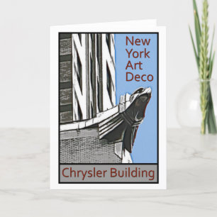 New York art déco - Chrysler byggnadörn Kort