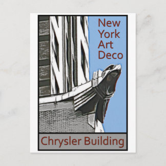 New York art déco - Chrysler byggnadörn Vykort