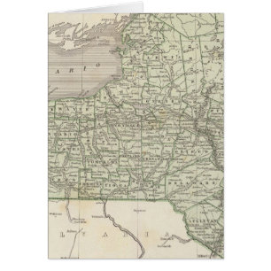 New York Atlas Karta Hälsningskort