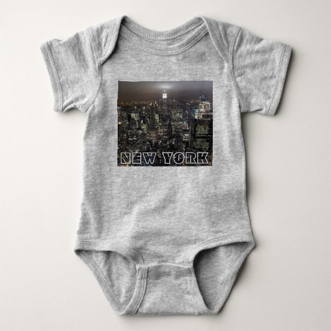 New York Baby Creeper New York Souvenir Baby-gåvor T-shirt (Framsida)