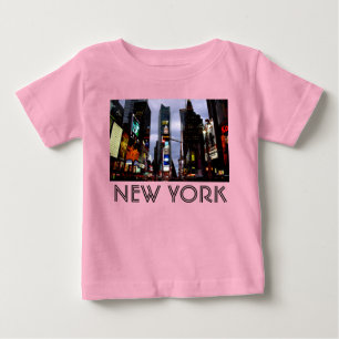 New York Baby Creeper Organic New York Souvenir Tee Shirt