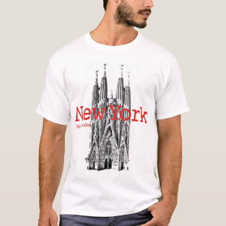 New York & Barcelona mstake Tee Shirt