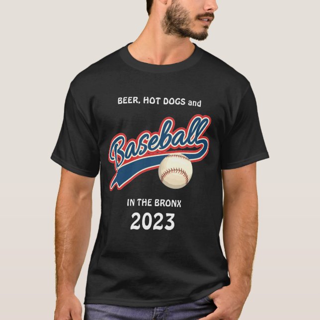 New York Baseball 2023 T Shirt (Framsida)