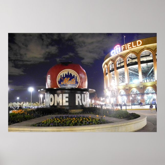 New York Baseball Apple Poster (Framsidan)