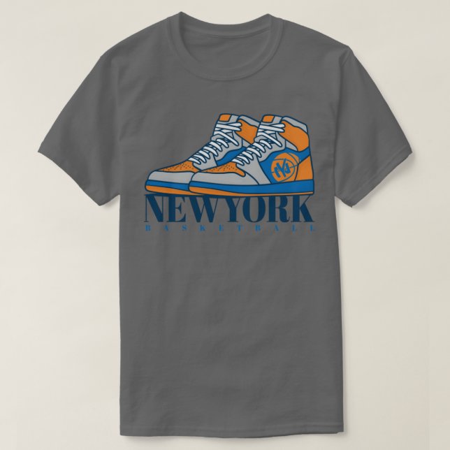 New York Basketball Sneakers T Shirt (Design framsida)