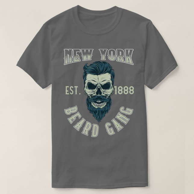 New York Beard Gang Classic TShirt T Shirt (Design framsida)
