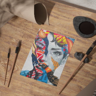 New York Beauty-vykort - Stunning Womans Portra Vykort