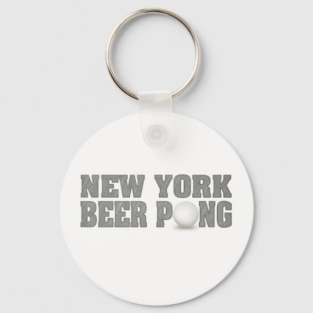New York Beer Pong Nyckelring (Framsida)