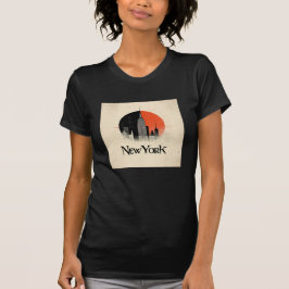 New York Begränsad Edition - 1960-talets Stil-graf T Shirt